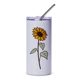 Sunflower Tumbler, Floral Tumbler, Summer Tumbler, Cute Tumbler, Gift for Her, Trending Tumbler, Unique Tumbler Design, Flower Lover - Tawshia